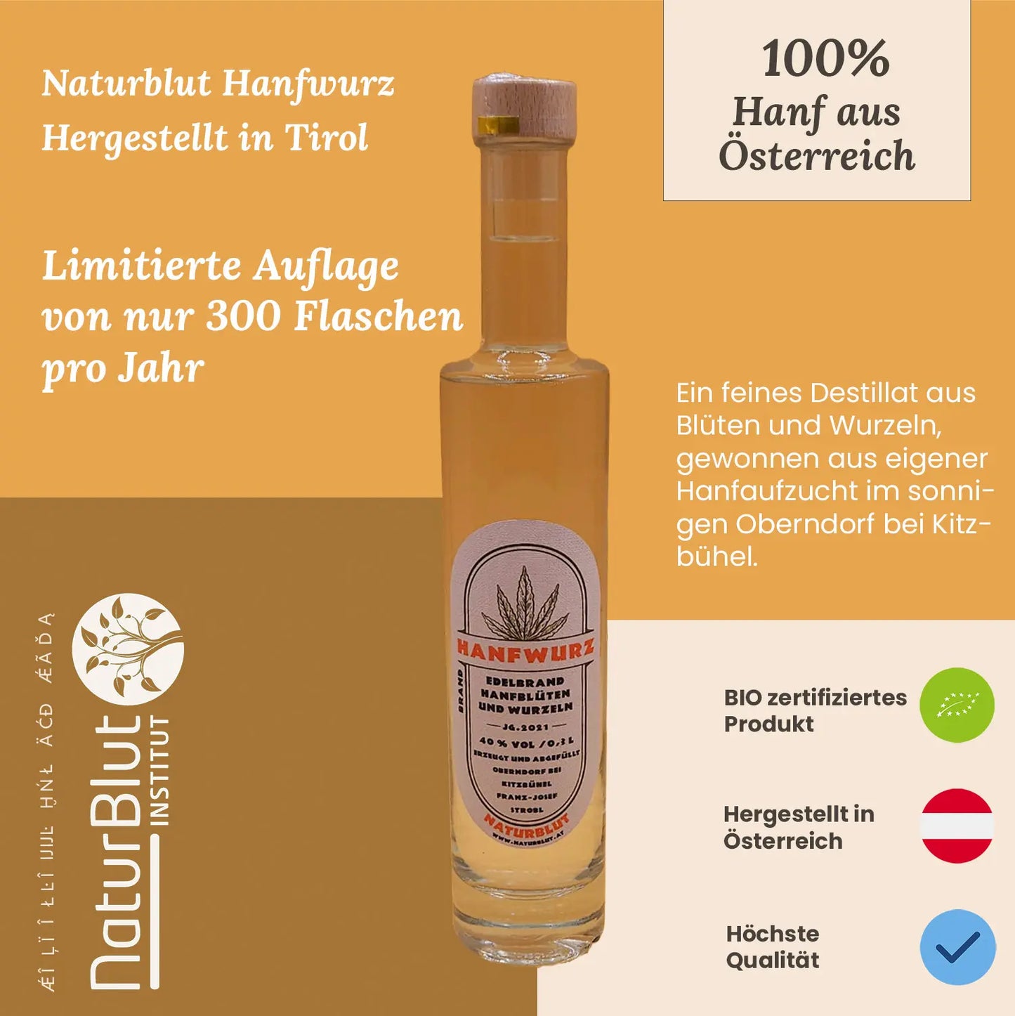 Naturblut “Hanfwurz” Edeldestillat