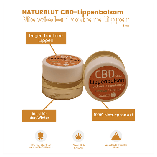 Naturblut CBD-Lippenbalsam - 5mg